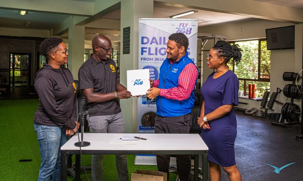 Triathlon Kenya sign travel partnership with Fly 748 Triathlon Kenya sign travel partnership with Fly 748