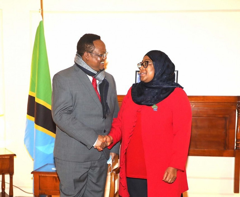 Samia Suluhu meets exiled Tanzanian opposition leader Tundu Lissu Samia Suluhu meets exiled Tanzanian opposition leader Tundu Lissu