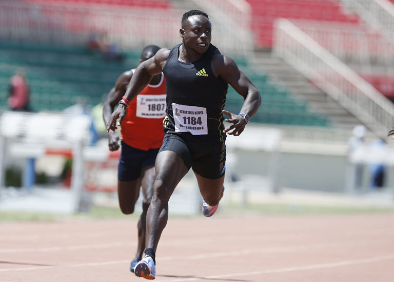 Omanyala sets new stadium record at Nyayo at third AK meet