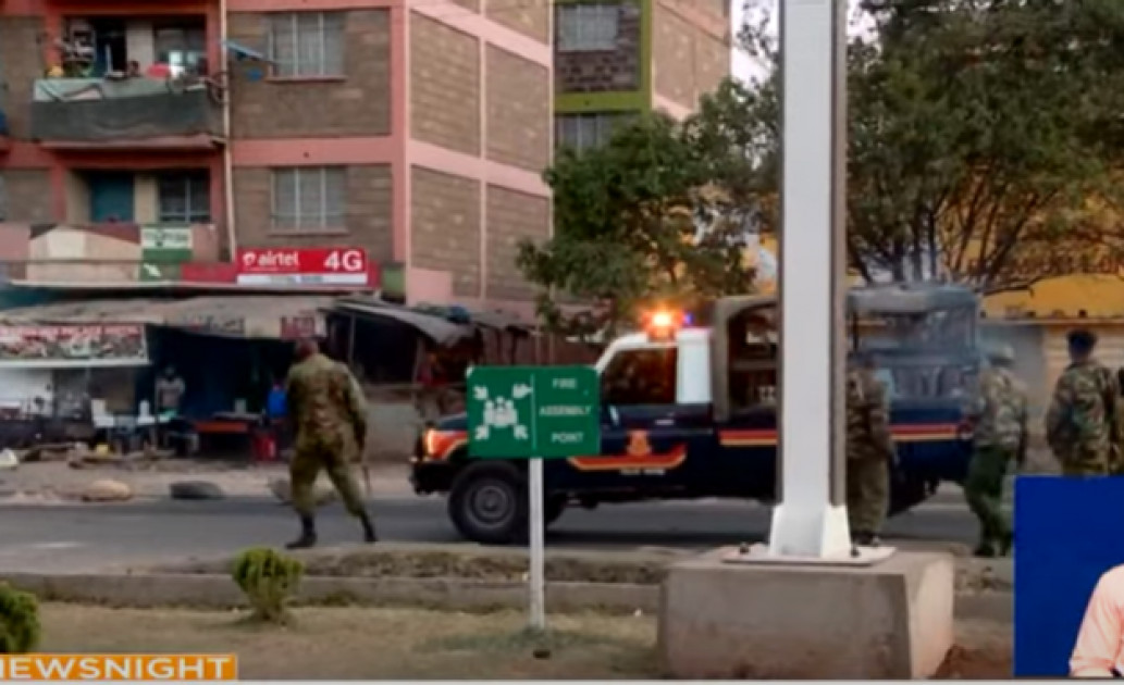 Mlango Kubwa residents protest after man killed by stray bullet fired by police