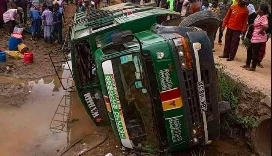 11 people dead after bus plunges into river in Embu