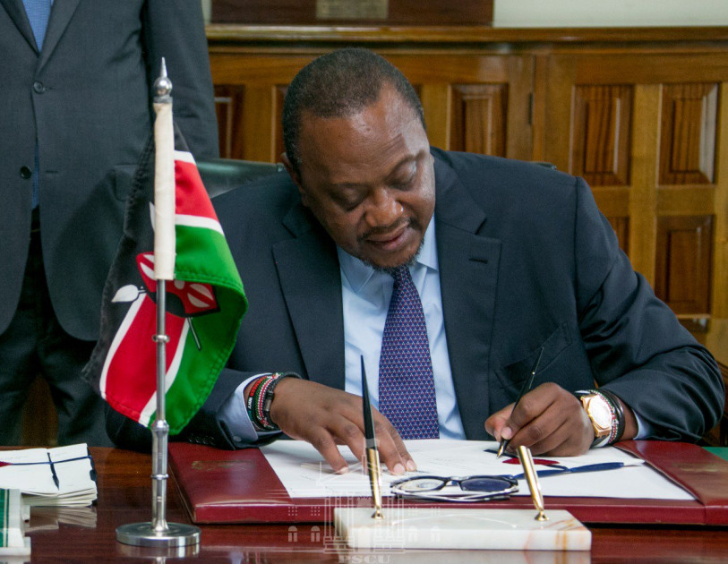 President Kenyatta signs Political Parties Bill into law President Kenyatta signs Political Parties Bill into law
