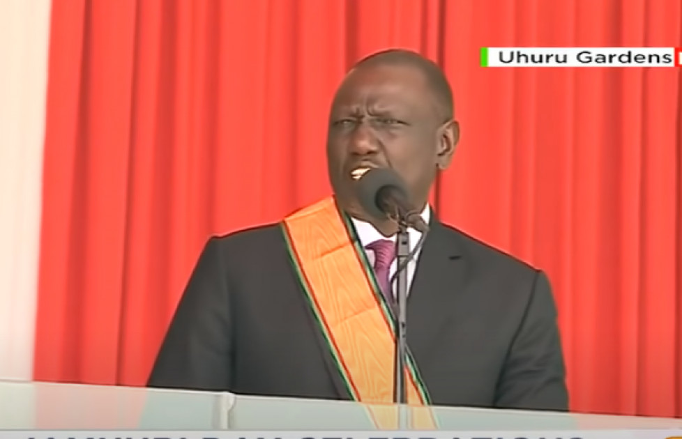 DP Ruto plugs 'kazi ni kazi' slogan into Jamhuri Day address